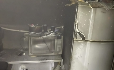 Padaria pega fogo em Criciúma