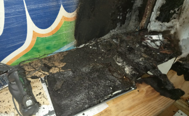 Pavilhão comercial é atingido por incêndio em Urussanga