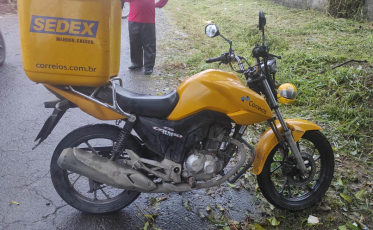 Após furto, PM recupera motocicleta dos Correios