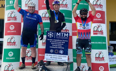 Ciclista de Siderópolis é campeão na categoria Sport Master B1 e garante título inédito