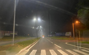 Primeiro trecho da Via Rápida já está iluminado
