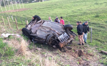 Acidente deixa duas pessoas gravemente feridas em Sombrio