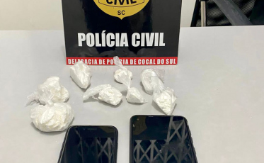 Polícia Civil prende casal por tráfico de drogas em Cocal do Sul