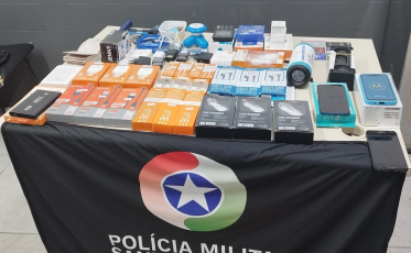 Criciúma: Polícia Militar recupera carro e eletrônicos furtados