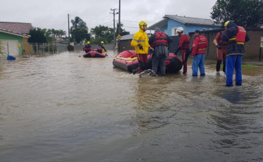 No Sul do Estado, quase 100 pessoas estão em abrigos
