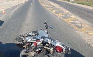 Içara: Acidente de trânsito deixa motociclista ferido na SC-445