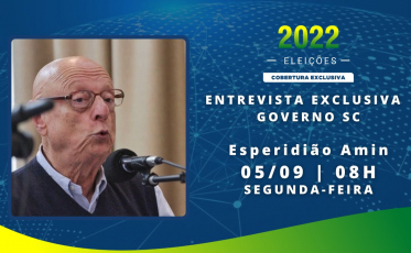 Esperidião Amin concede entrevista à Som Maior nesta segunda-feira