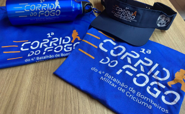 Retirada dos kits da 1ª Corrida do Fogo em Criciúma inicia na quinta-feira