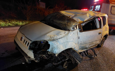 Cocal do Sul: Mulher fica gravemente ferida em acidente na SC-108