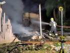 Casa pega fogo  durante a madrugada em Meleiro 