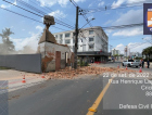 Criciúma: Prédio antigo desaba na Santa Bárbara (FOTOS)