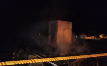Incêndio destrói residência no Sul do estado