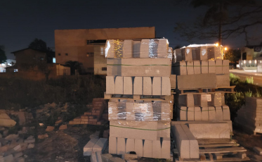 Dupla é flagrada furtando blocos de concreto em Criciúma