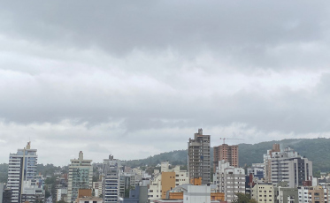 Terça-feira com tempo nublado no Sul de SC