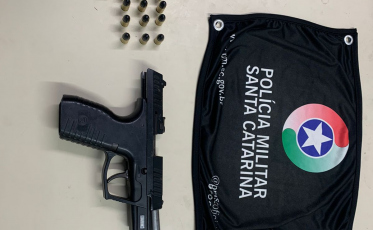 Homem portando arma de fogo é preso por violência doméstica no bairro Progresso 