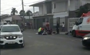 Cocal do Sul: Ciclista  morre ao ser atropelada por moto (FOTOS e VÍDEOS)