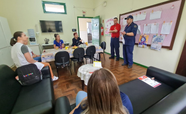 No Sul, bombeiros militares visitam escolas e apresentam o Curso Básico de Atendimento a Emergências