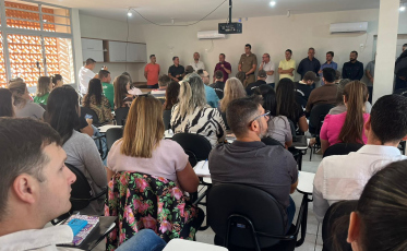 Governo apresenta vigilantes contratados para atuar na rede municipal de ensino de Forquilhinha