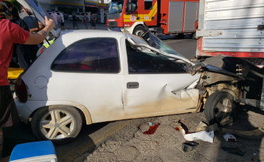 Motorista tem convulsão e sofre acidente em Criciúma