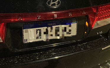 PM flagra veículo circulando com placa adulterada em Criciúma 