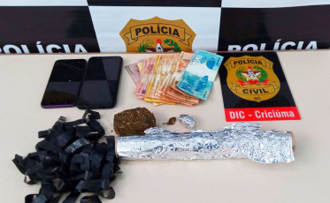 Criciúma: Homem é preso por tráfico de drogas no bairro Paraíso 
