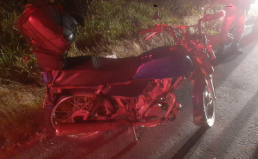 Acidente de moto deixa duas pessoas hospitalizadas em Sombrio