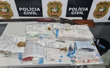 Homem é preso por tráfico de drogas e envolvimento com organização criminosa em Lauro Müller