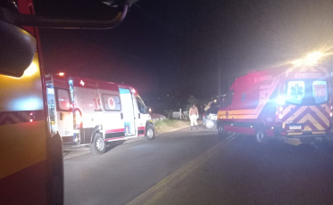 Colisão deixa cinco feridos em Araranguá 