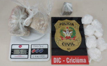 Polícia Civil apreende drogas escondidas em residência de Criciúma