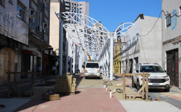 Rua Coberta de Criciúma deve ficar pronta até o início de agosto (FOTOS)