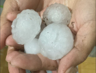 Chuva de “bolas” de granizo causa prejuízos na região Sul de SC (FOTOS e VÍDEOS)