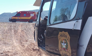 Nova Veneza: motorista é hospitalizada após veículo capotar