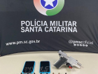 Içara: homem é preso por posse ilegal de arma após compartilhar imagens nas redes sociais