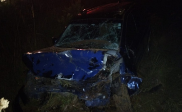 Motorista de Criciúma fica ferido após se envolver em acidente na SC-114