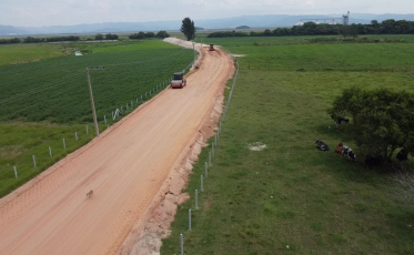 Jaguaruna: Inicia obra de pavimentação da Rodovia Pedro Rosa Lemos