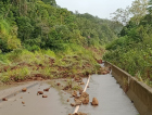 Passada a chuva, é hora de reconstrução em Timbé do Sul (FOTOS e VÍDEOS)