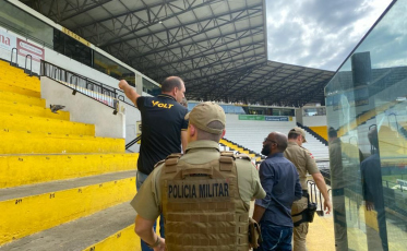 Polícia Militar reforça segurança para jogo de ida da final do Campeonato Catarinense