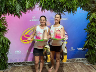 Vice-campeãs da categoria 75+, Juliane Bergmann Casagrande e Daniela Brunel