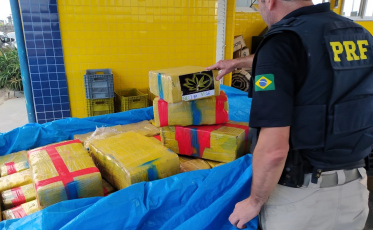Araranguá: PRF encontra mais de meia tonelada de maconha em carro e carretinha