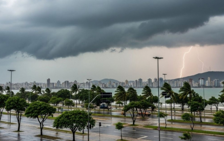 Virada do ano em SC terá temporais e risco de alagamentos