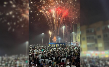Fogos, música e multidão: veja como foi a virada em Arroio do Silva