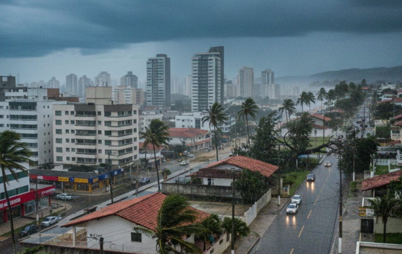 Chuva em Santa Catarina muda o tempo e traz fim de semana de alerta