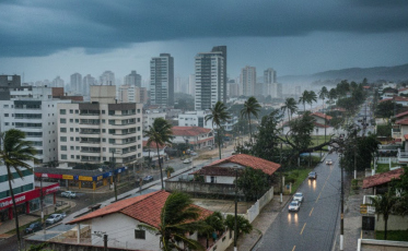 Chuva em Santa Catarina muda o tempo e traz fim de semana de alerta