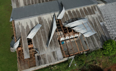 Temporal provoca estragos em Nova Veneza e mobiliza força-tarefa da prefeitura