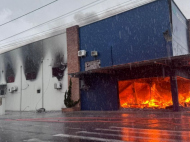 Oficina ficou comprometida após incêndio | Fotos: CBM/Divulgação/4oito