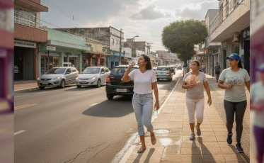 Sensação térmica supera 50 graus durante tarde quente em Criciúma