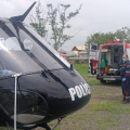 Homem é resgatado de helicóptero após afogamento em Imbituba