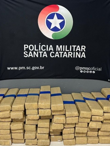 Tráfico de drogas: homem é preso com mais de 70 kg de maconha no Sul de SC