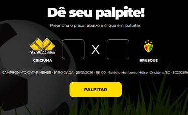 Bolão do Bistek: dê seu palpite para Criciúma x Brusque