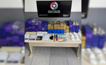 Grande apreensão: Polícia Militar apreende 76 kg de drogas em Criciúma durante nova operação
